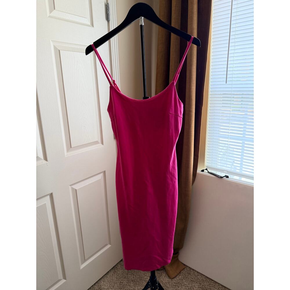 3 for $9 Haute Monde hot pink tank dress S side slit